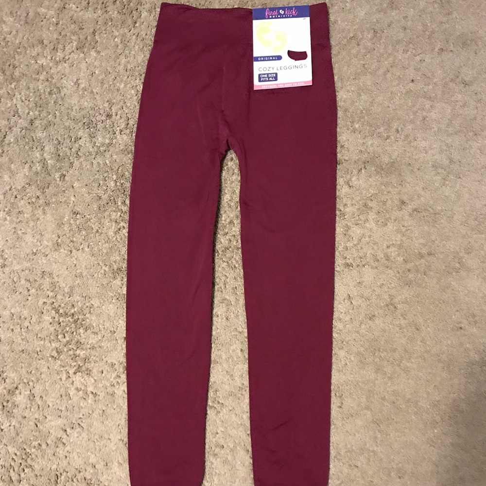 First Kicks Maternity Fleece Lined Leggings